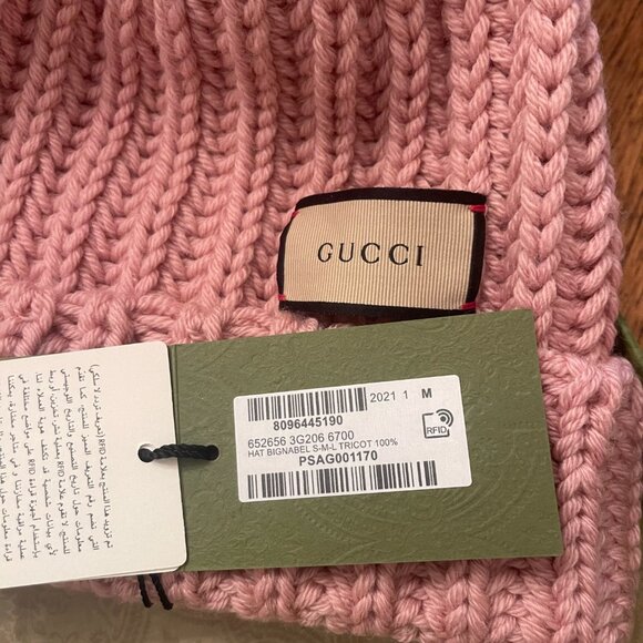 Gucci Pink Pompom Hat